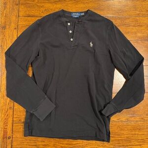 Polo featherweight mesh henley